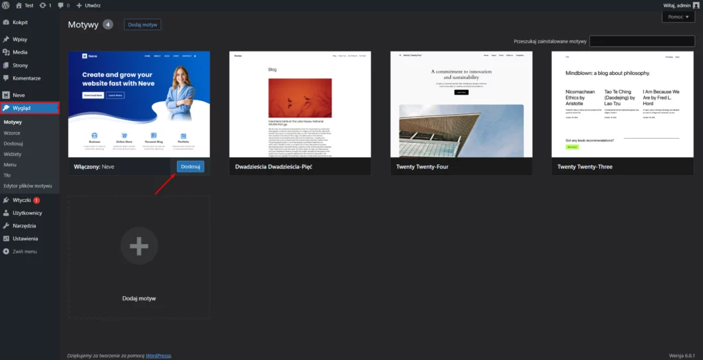 Jak dostosować motyw w WordPress?